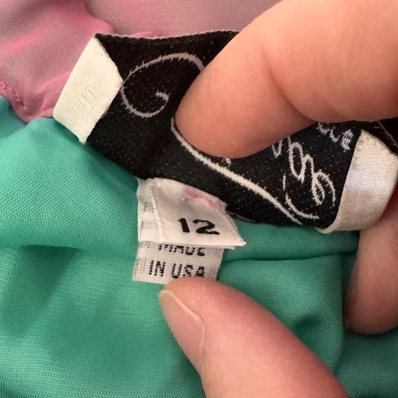 Vintage Chiffon Layered Rose Bud Appliqué Fairy Skirt - Picture 4 of 8